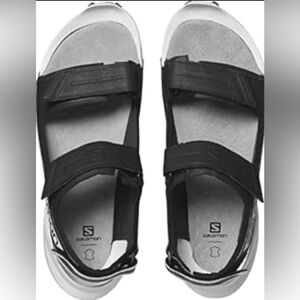Salomon Black and White Athletic Sandals